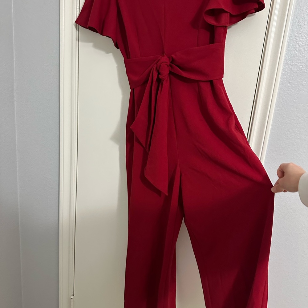 Elegant Red Jumpsuit